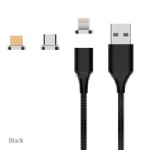 High Quality Flat magnetic cable with type c,micro-USB,lightning For Mobile and all smart devices